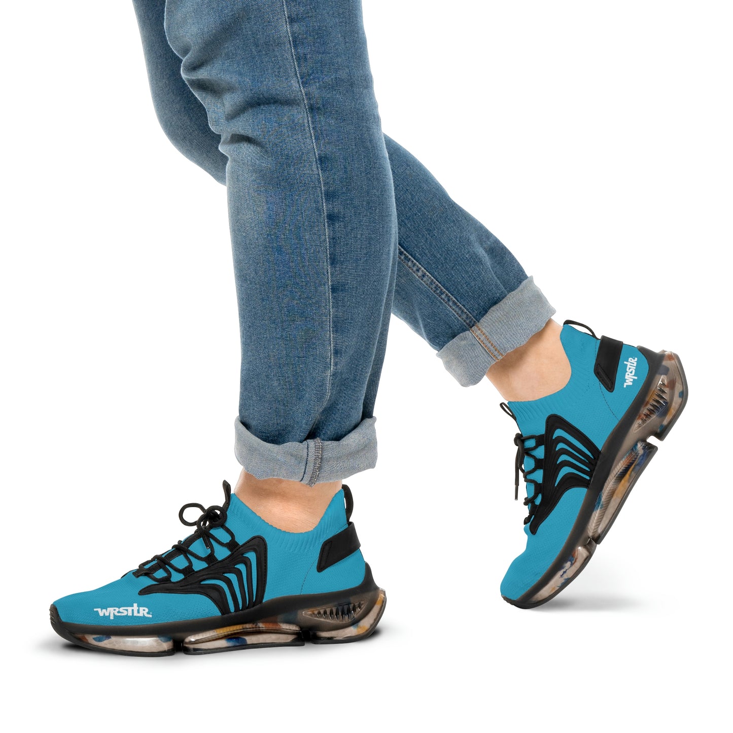 WRSTLR® unisex Turquoise Mesh Sneakers