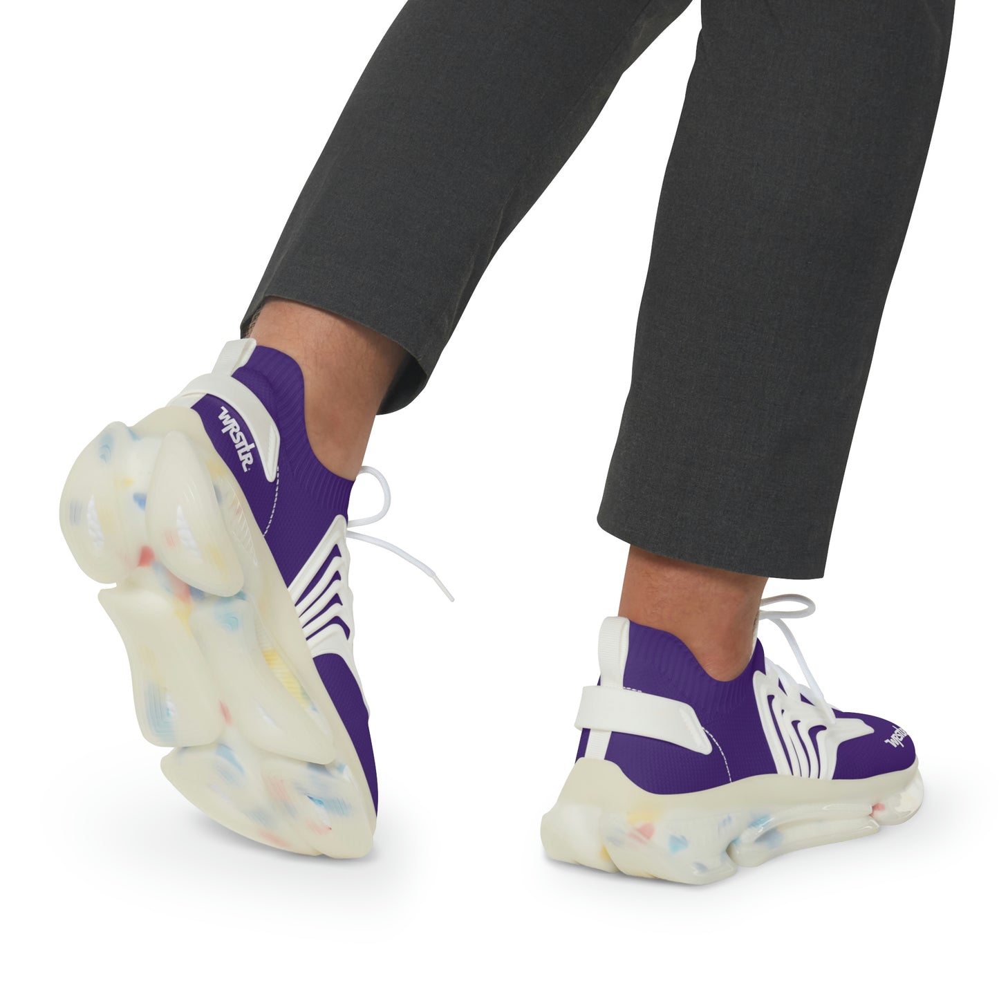 WRSTLR® unisex Purple Mesh Sneakers