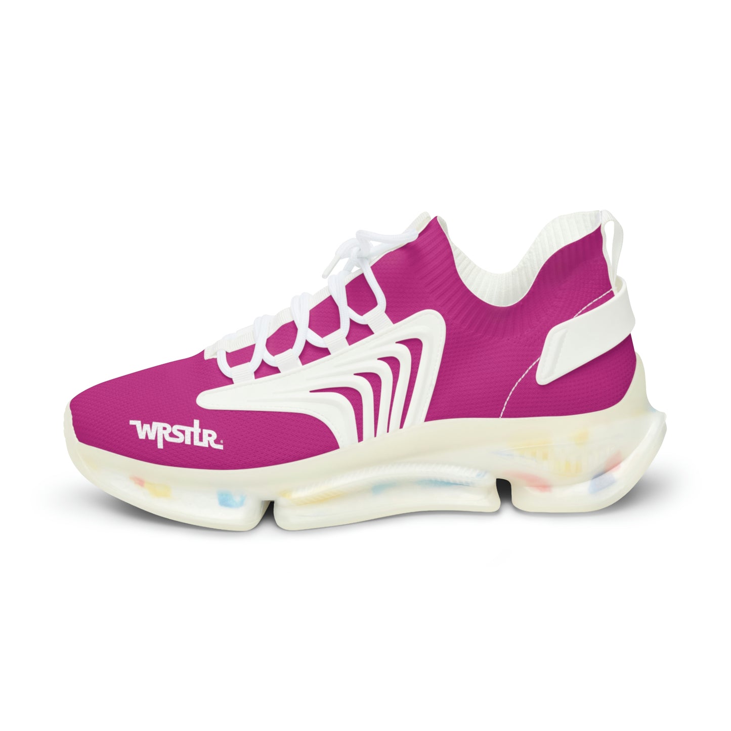 WRSTLR® unisex Pink Mesh Sneakers
