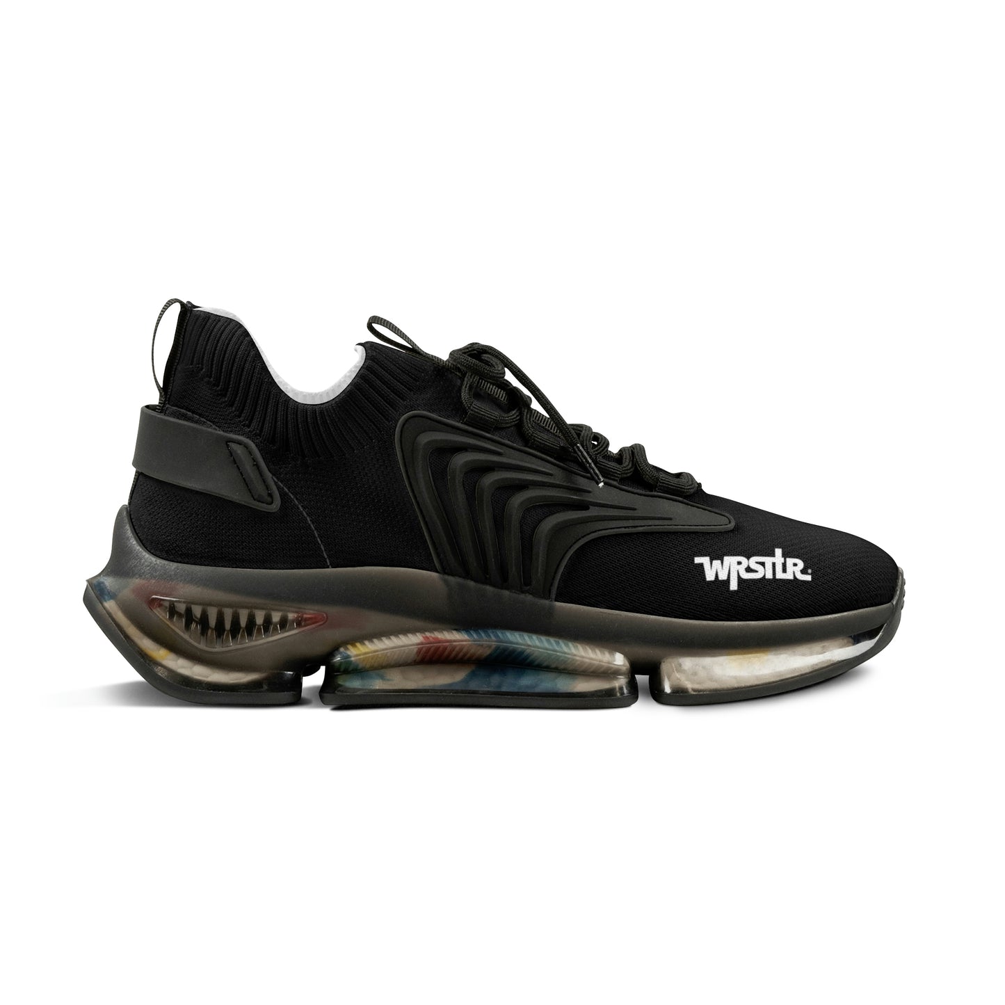 WRSTLR® unisex Black Mesh Sneakers