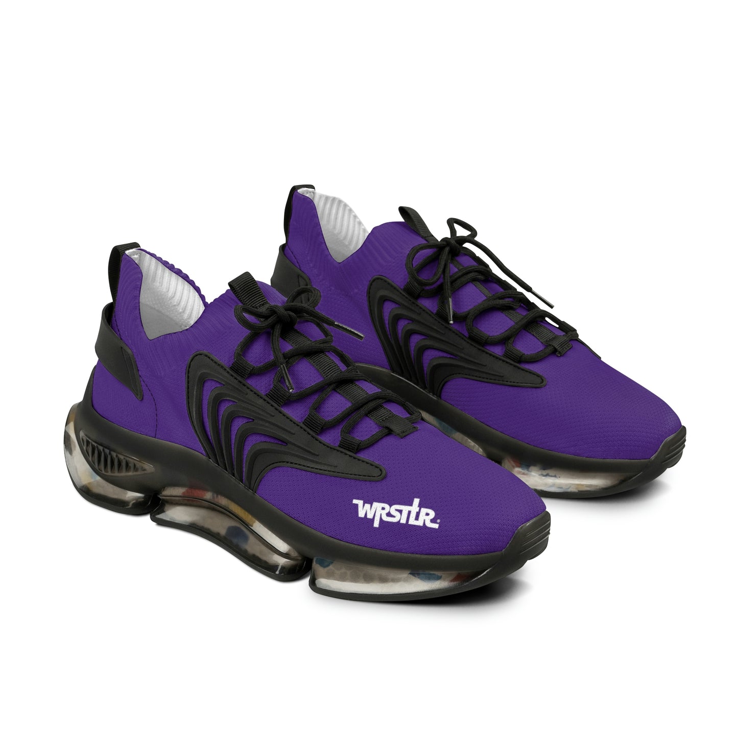 WRSTLR® unisex Purple Mesh Sneakers
