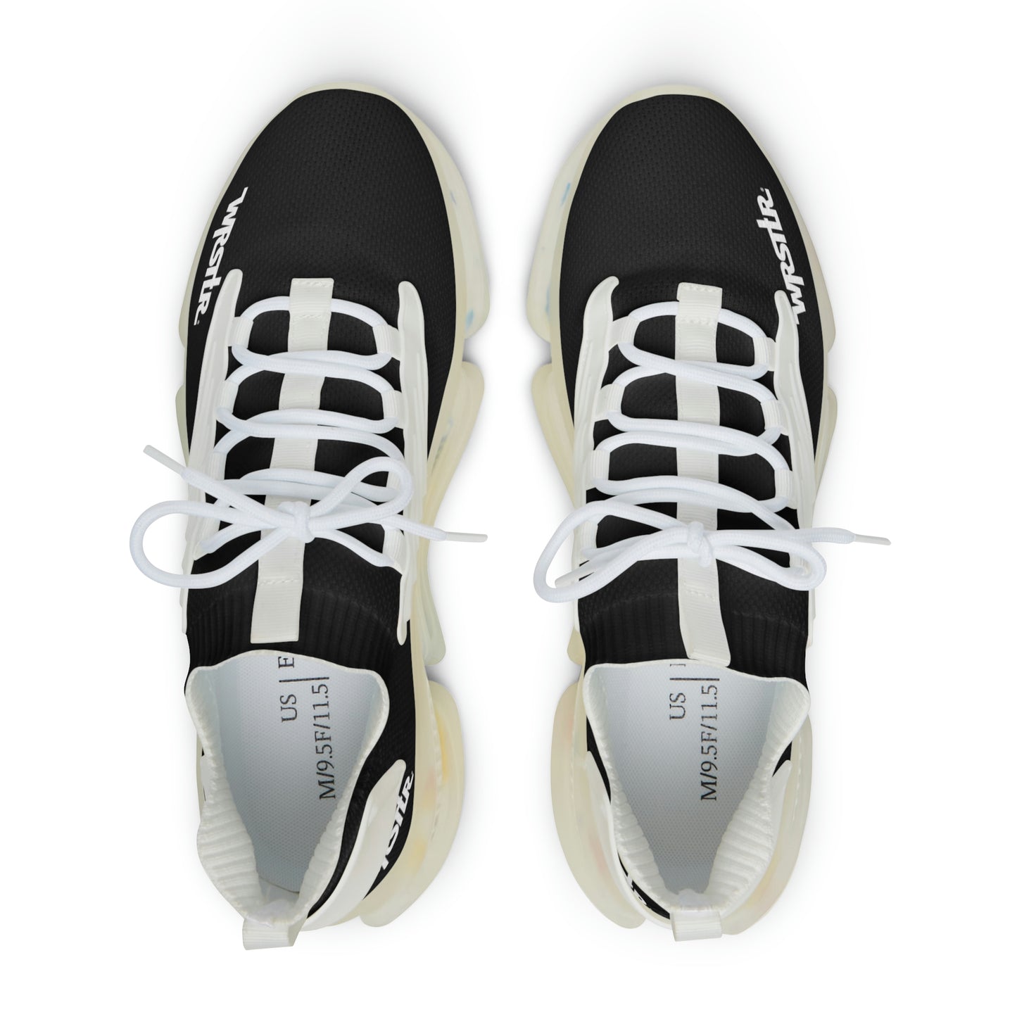 WRSTLR® unisex Black Mesh Sneakers