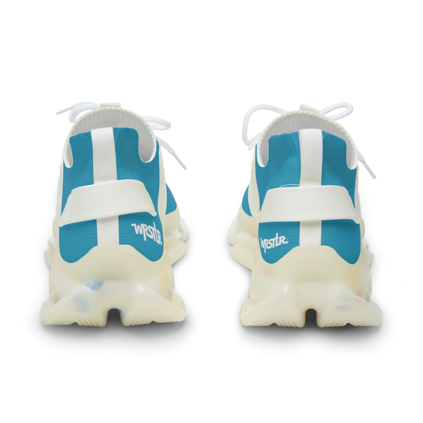 WRSTLR® unisex Turquoise Mesh Sneakers black sole