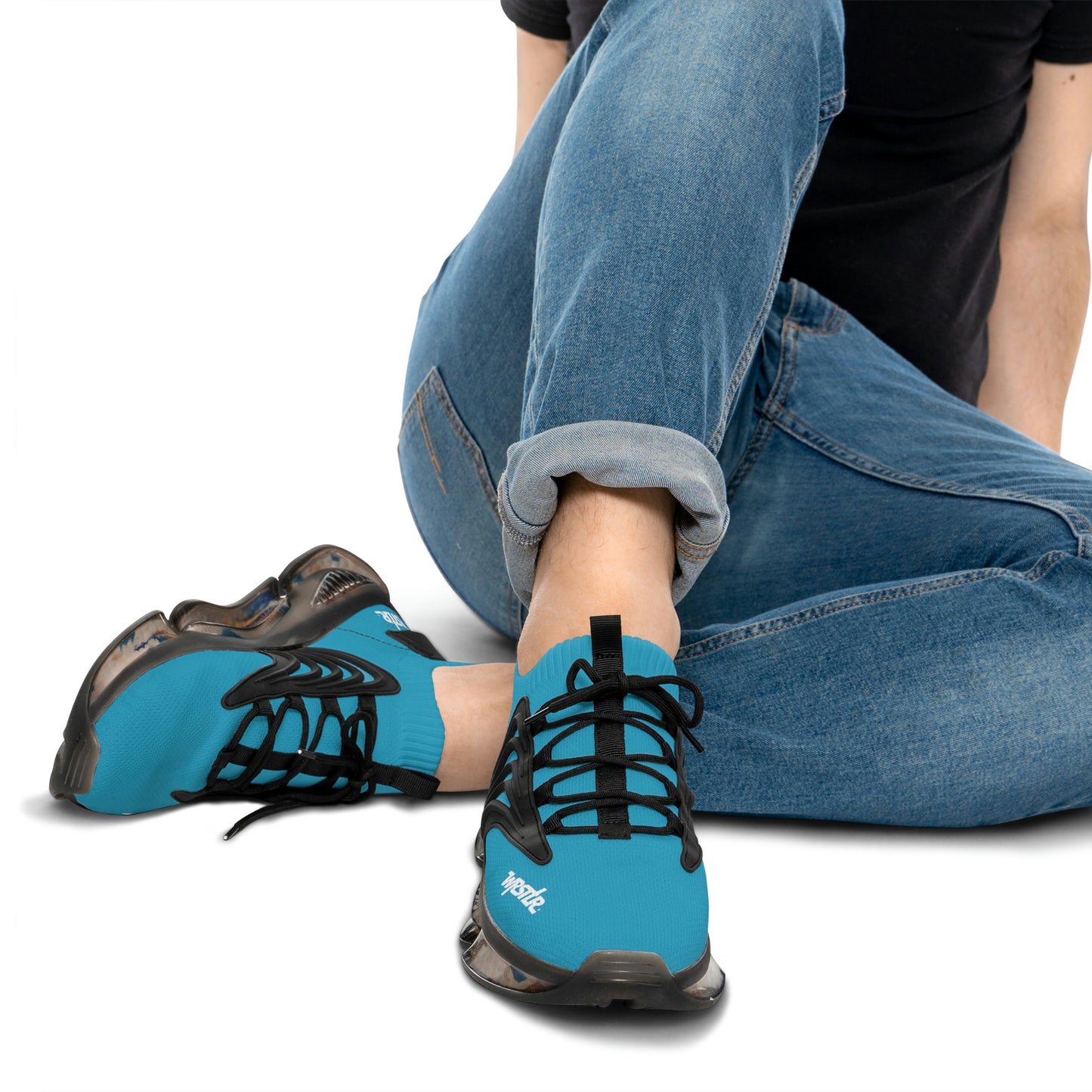 WRSTLR® unisex Turquoise Mesh Sneakers