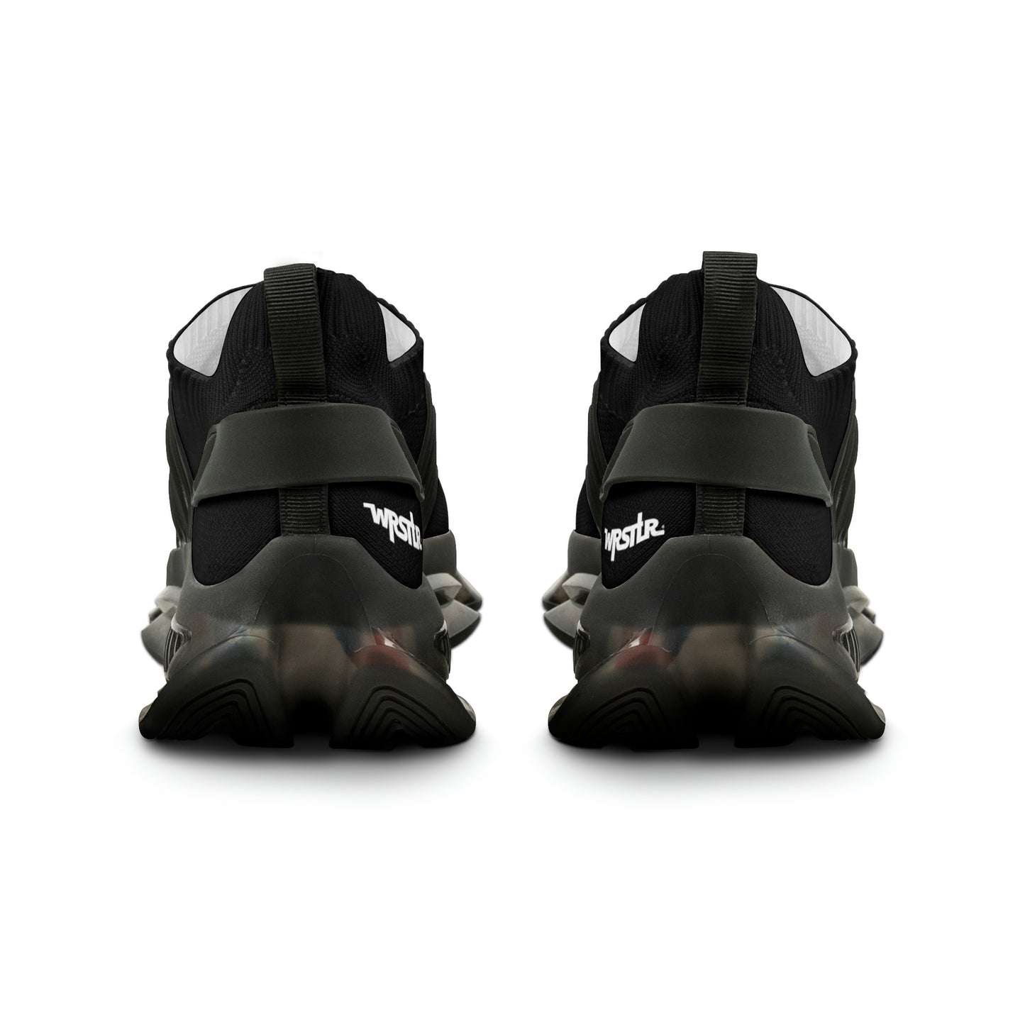 WRSTLR® unisex Black Mesh Sneakers