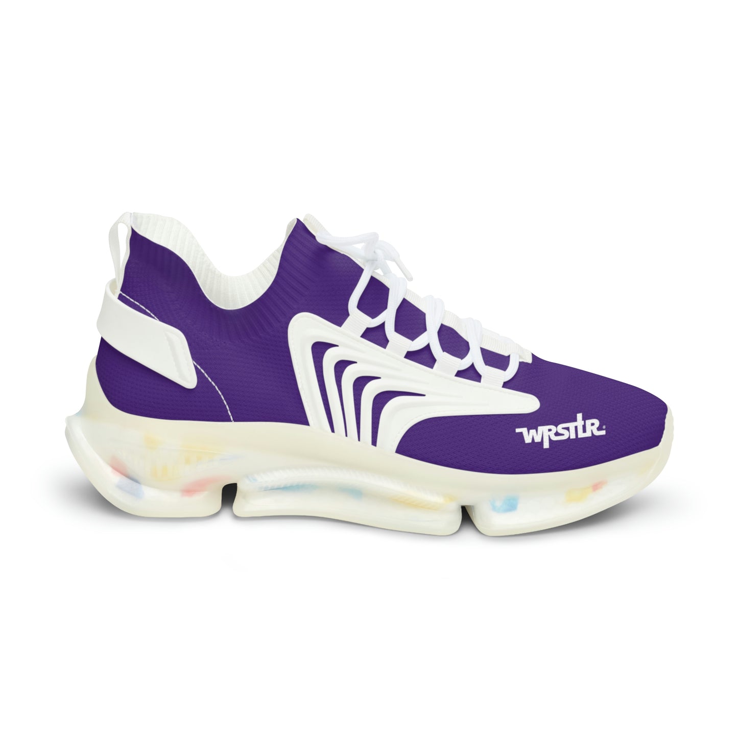 WRSTLR® unisex Purple Mesh Sneakers