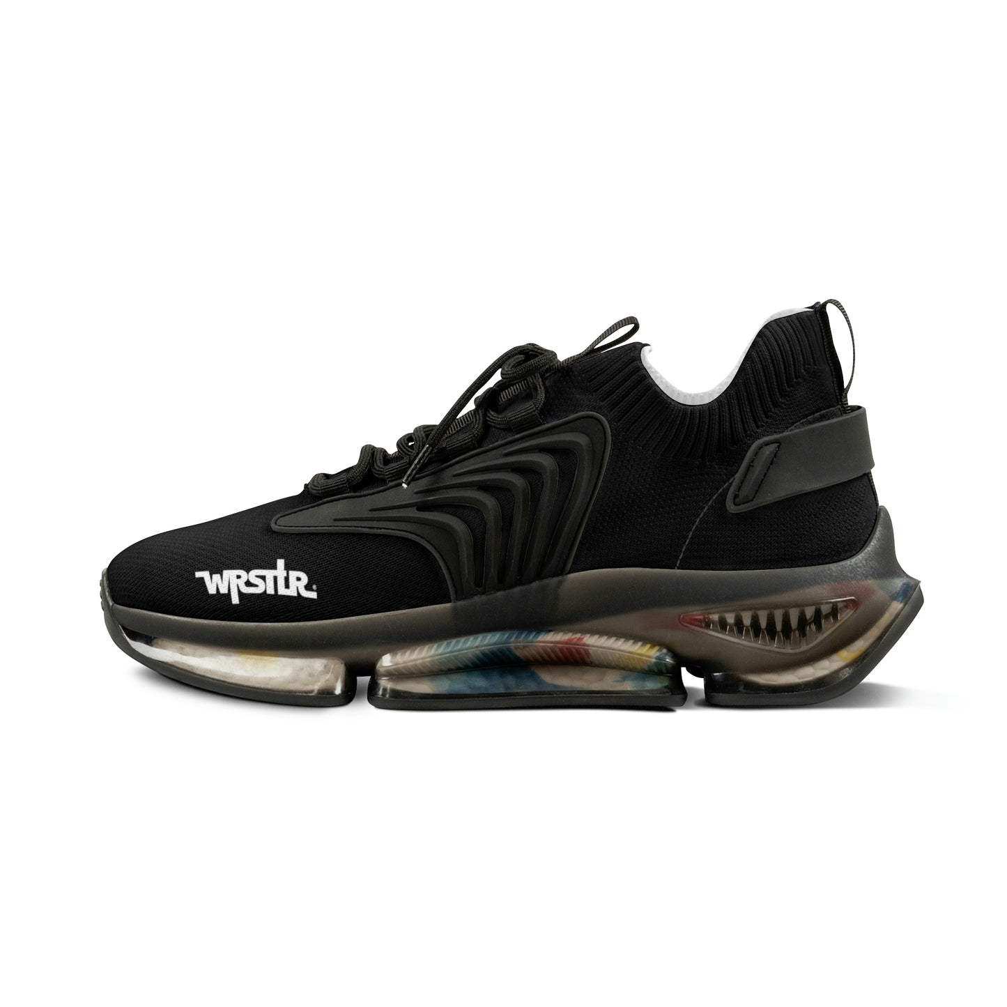 WRSTLR® unisex Black Mesh Sneakers