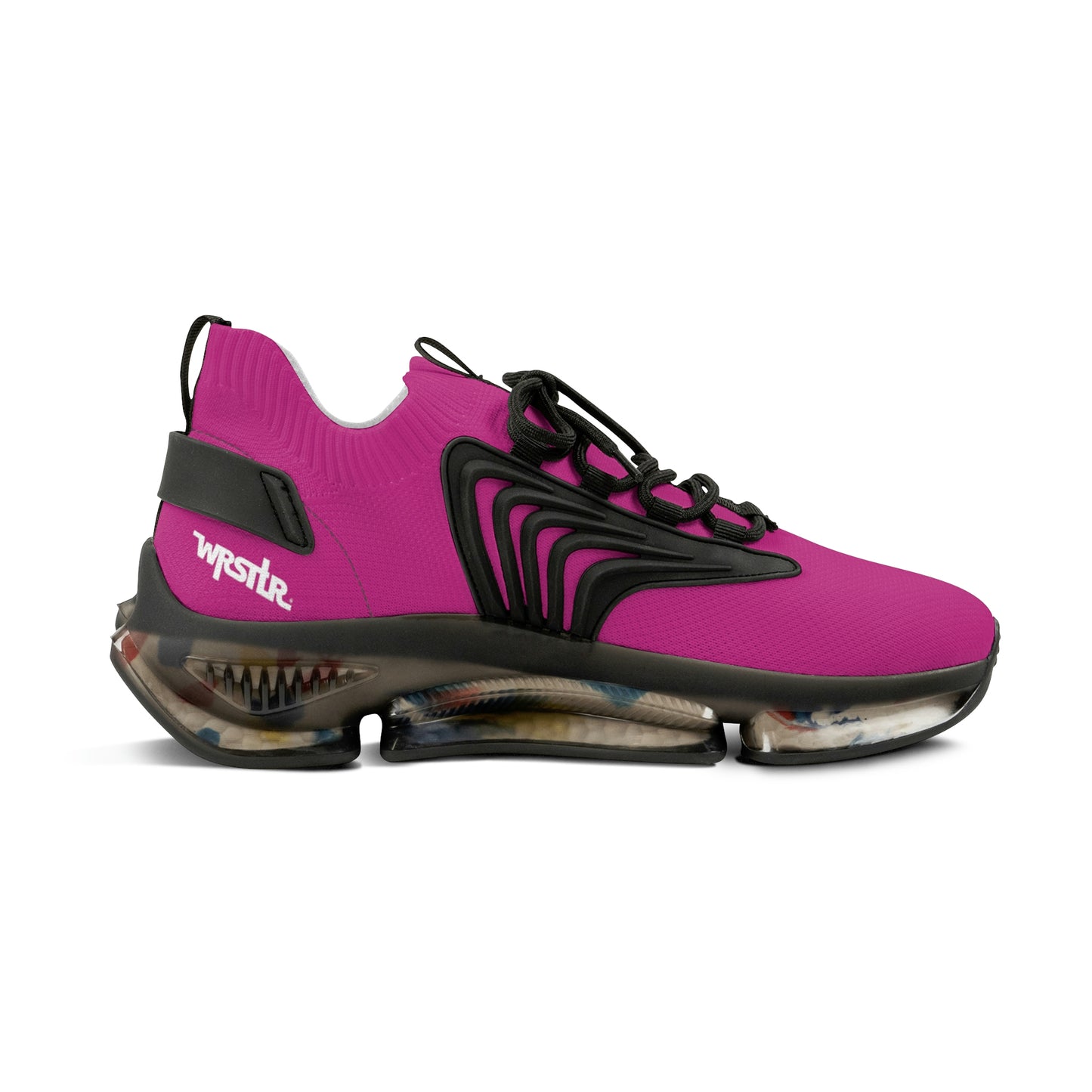 WRSTLR® unisex Pink Mesh Sneakers