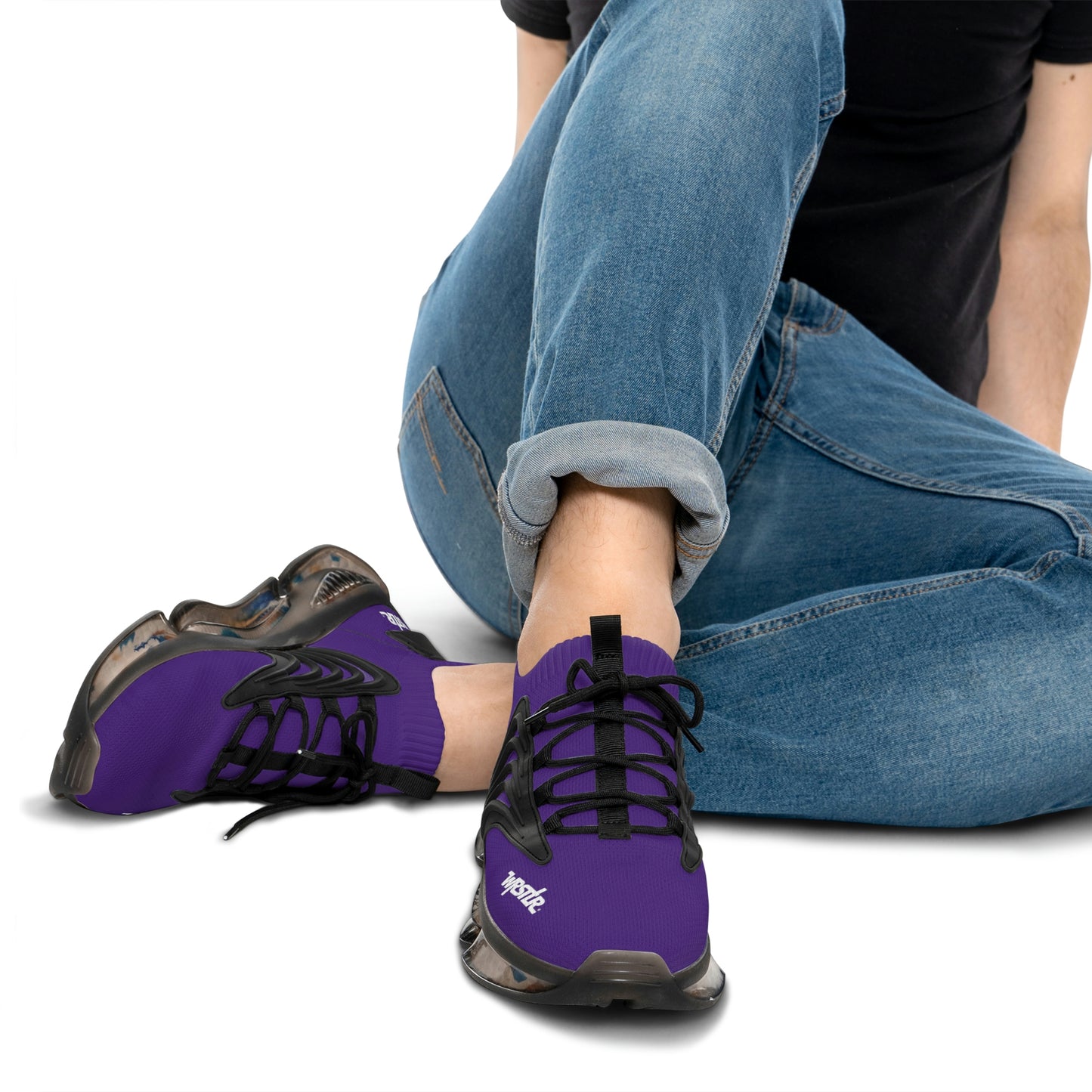 WRSTLR® unisex Purple Mesh Sneakers