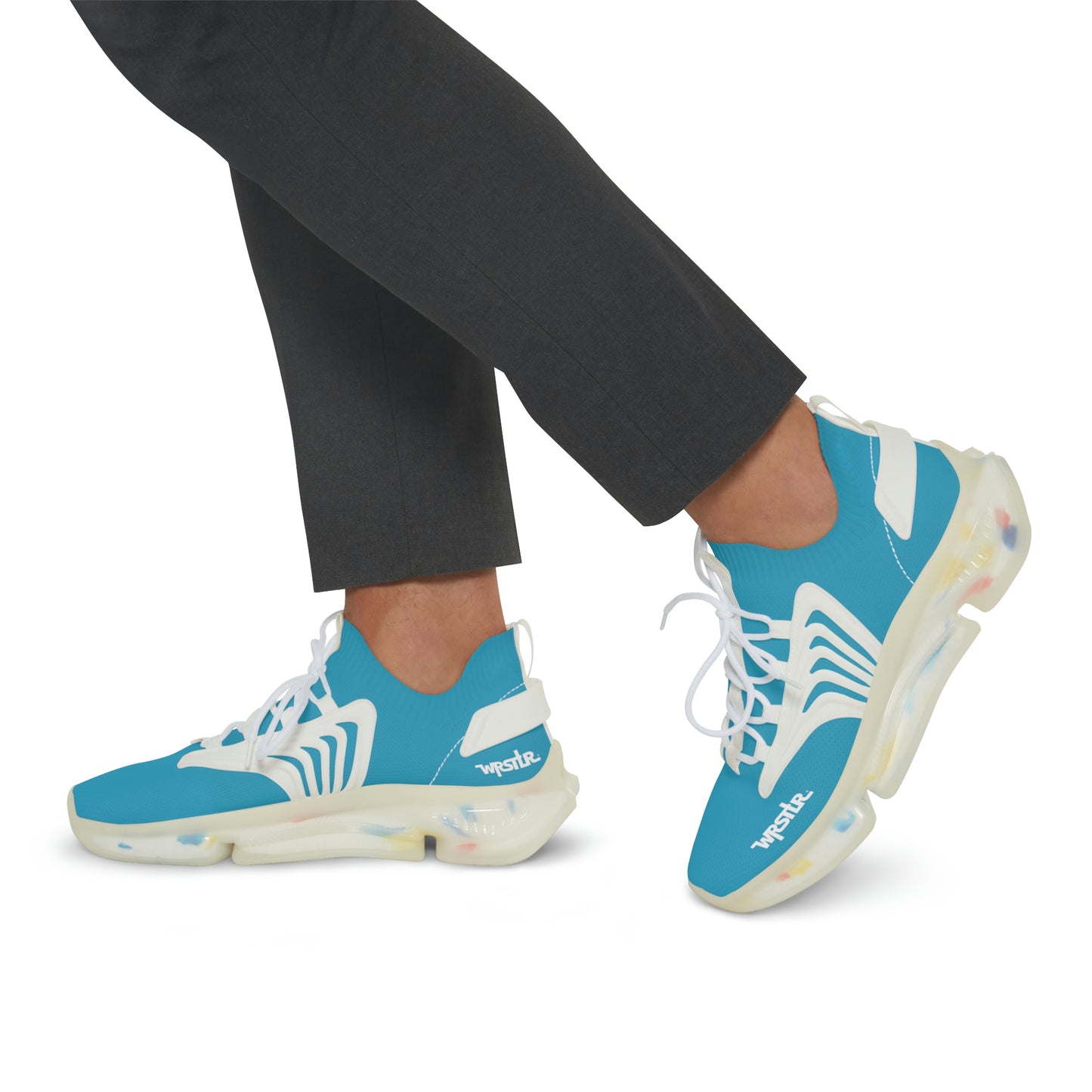 WRSTLR® unisex Turquoise Mesh Sneakers