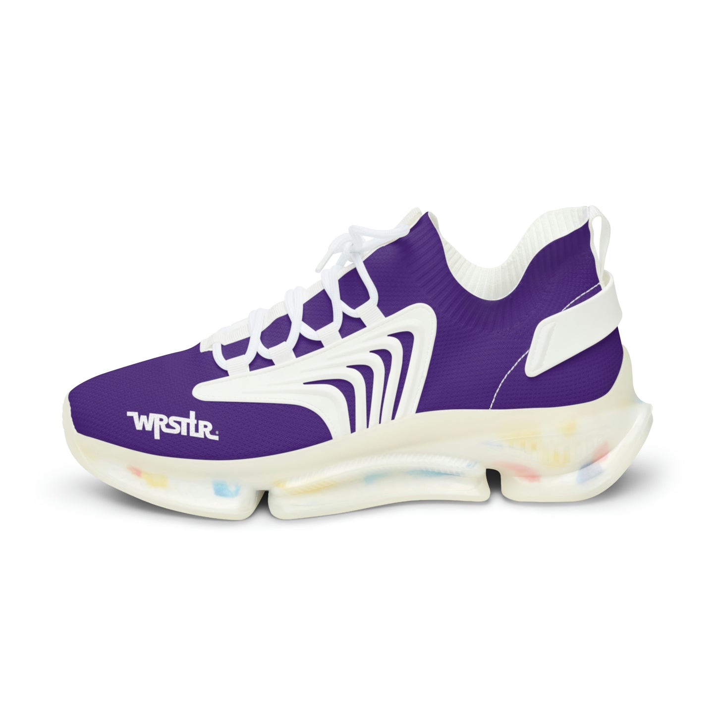 WRSTLR® unisex Purple Mesh Sneakers