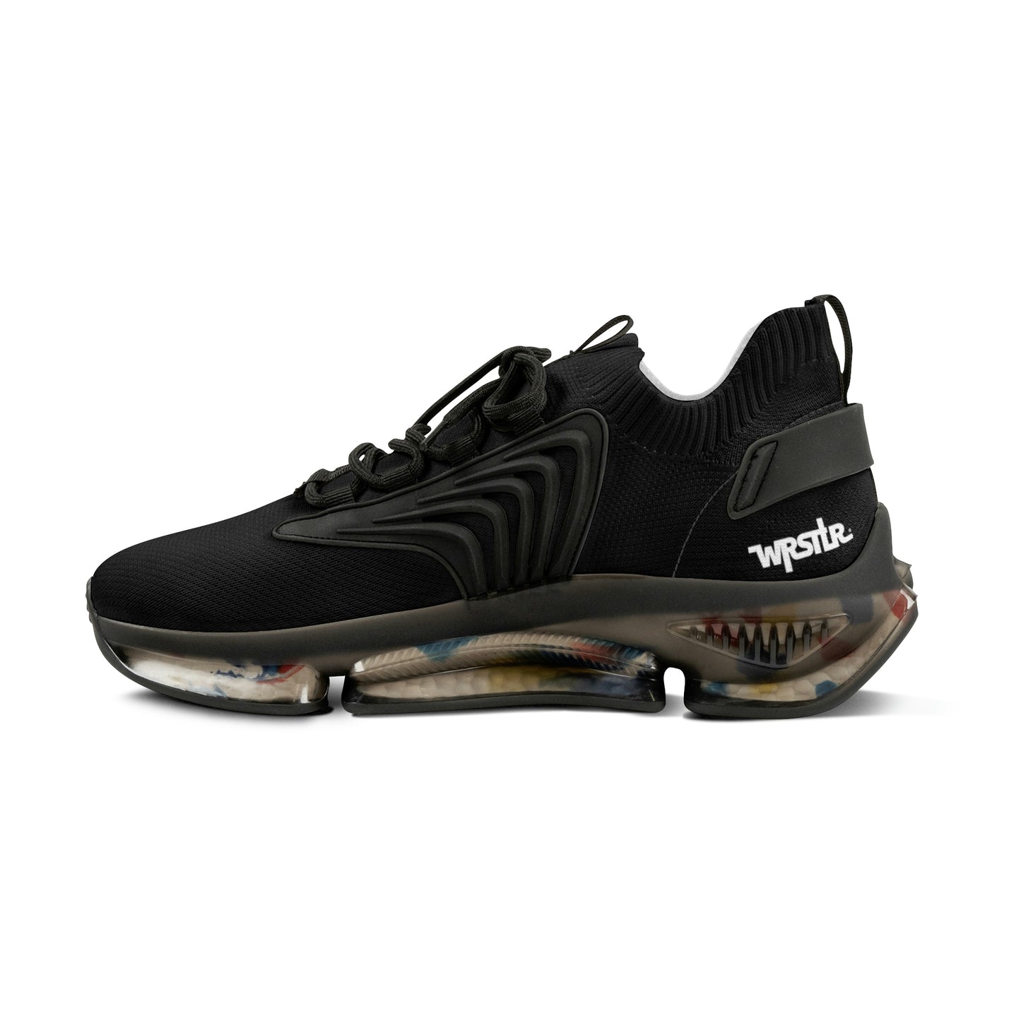 WRSTLR® unisex Black Mesh Sneakers