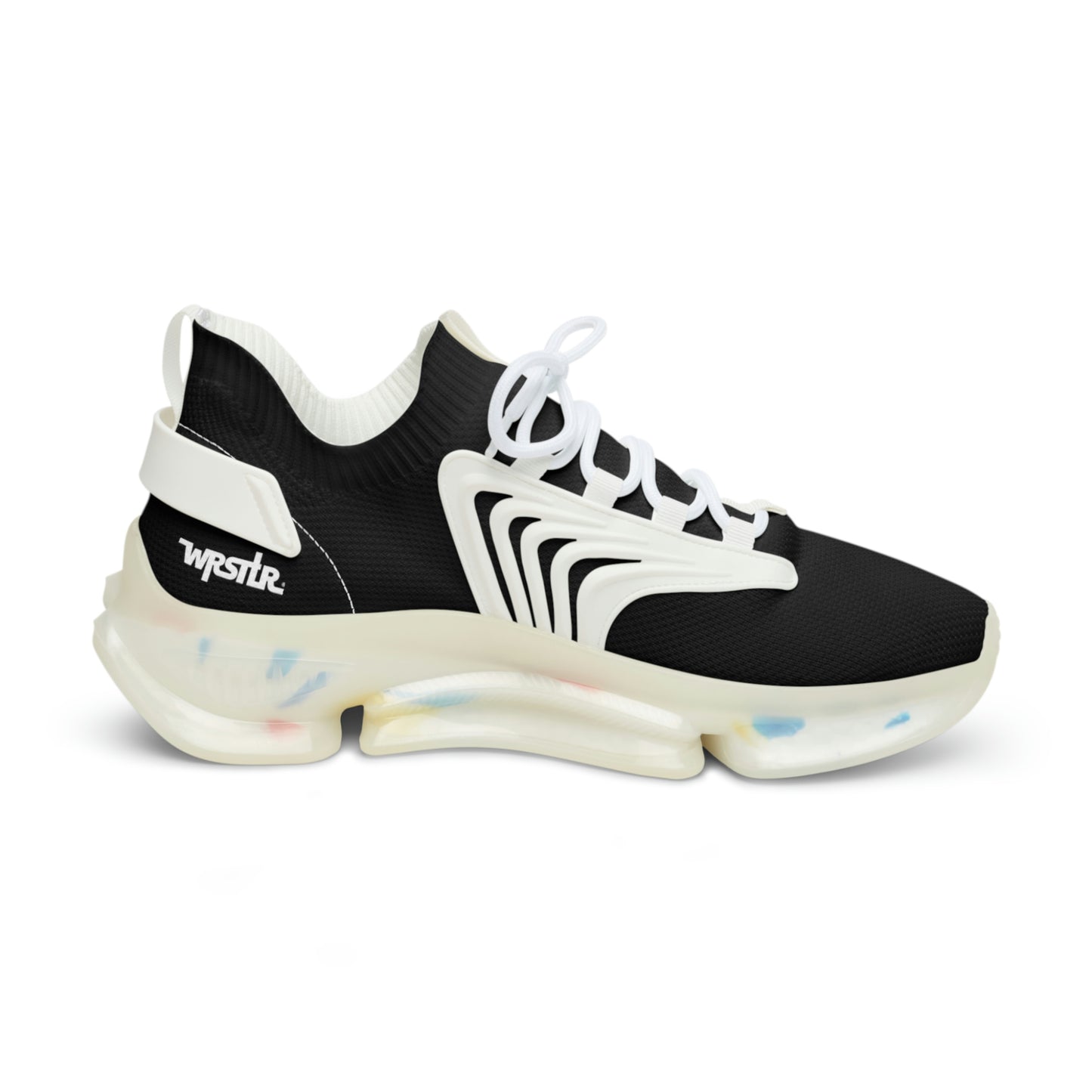 WRSTLR® unisex Black Mesh Sneakers