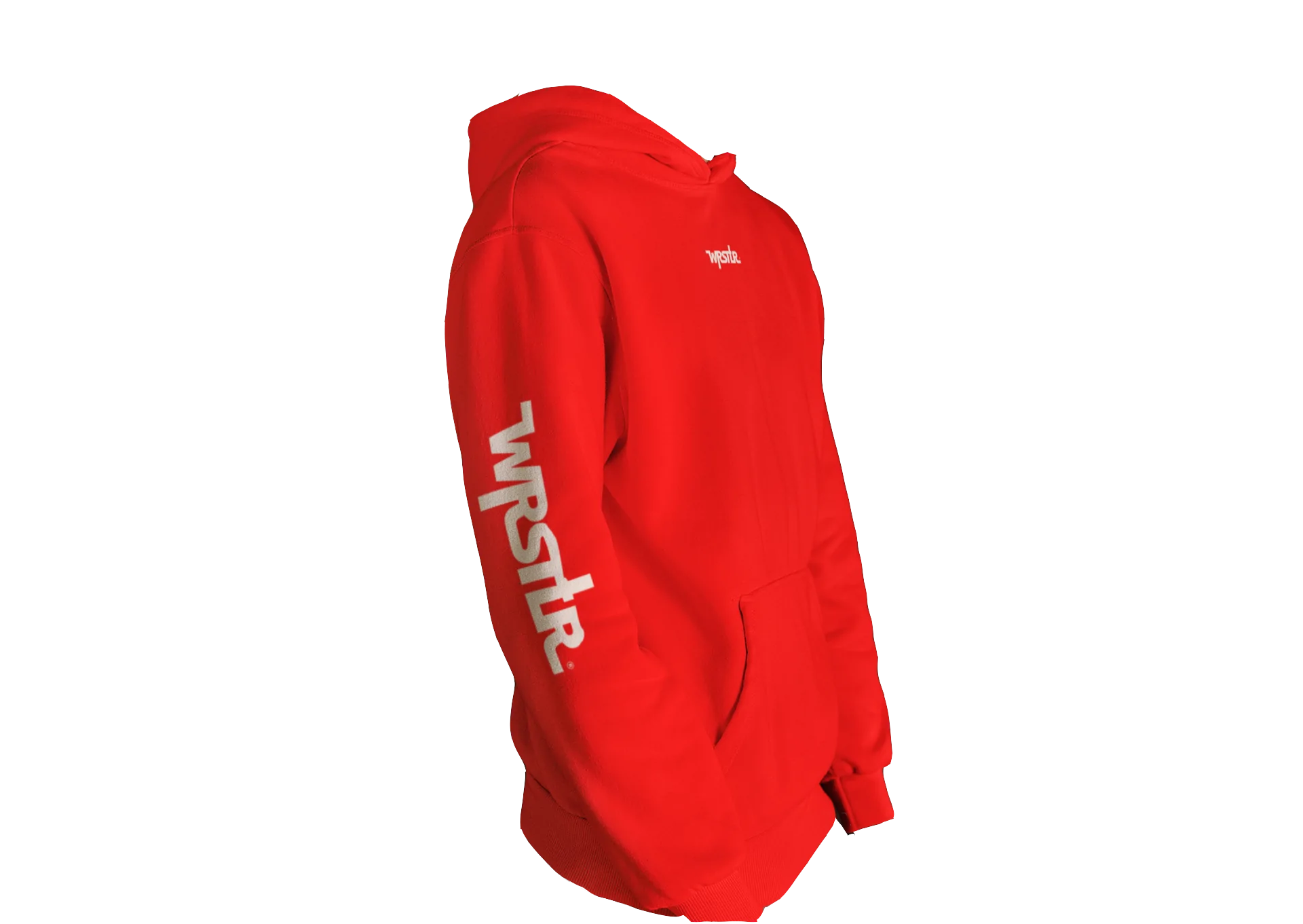 Red hoodie with white sleeves hotsell