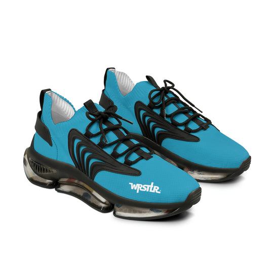 WRSTLR® unisex Turquoise Mesh Sneakers black sole
